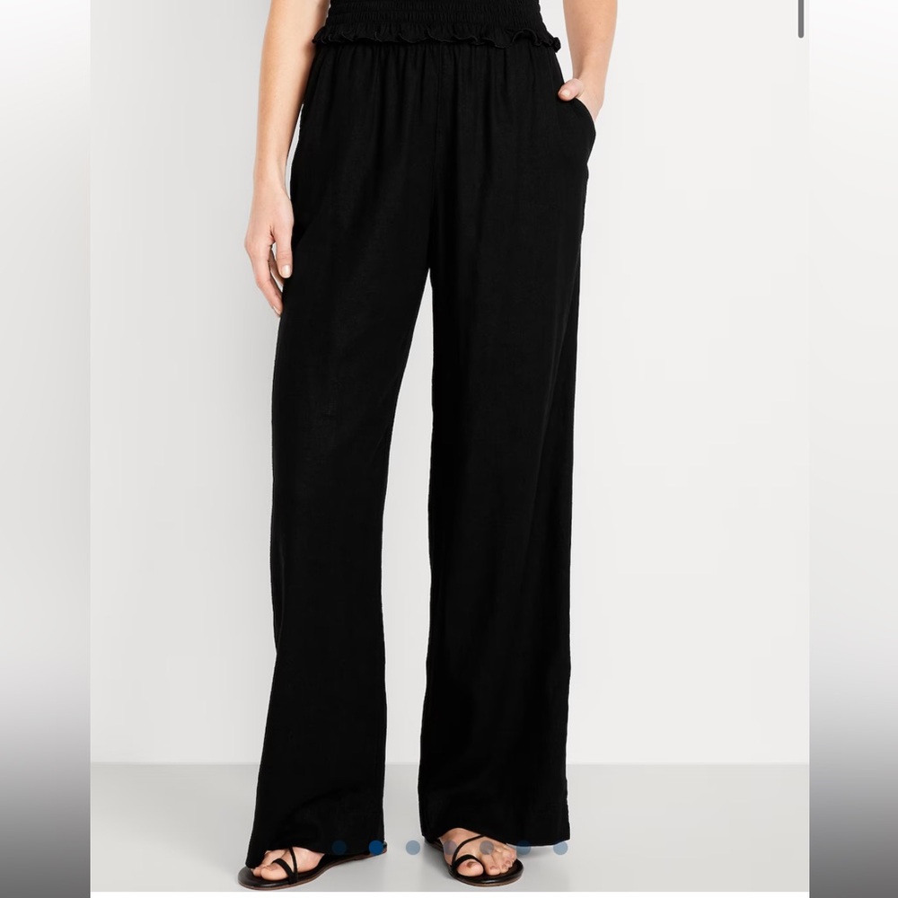 Black Wide-Leg Pants